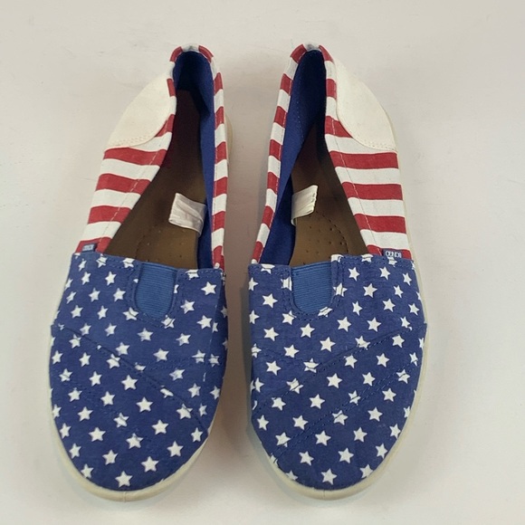 Bongo USA Flag Canvas Loafers Size 11 - Picture 2 of 7